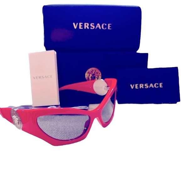 Versace Pink Cat Eye Sunglasses - Picture 6 of 6